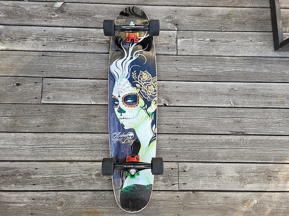 Snygg Arbor Bug Bamboo Longboard i fint skick! 🛹✨