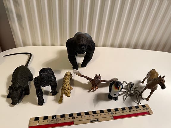Kvalitativa Djurfigurer Lot – Vilda Djur Gorilla Papo K&M