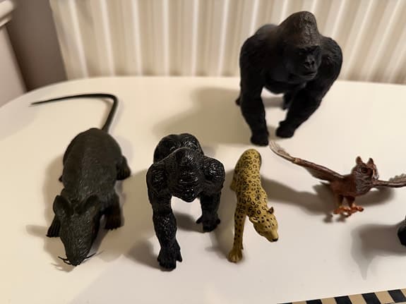 Kvalitativa Djurfigurer Lot – Vilda Djur Gorilla Papo K&M