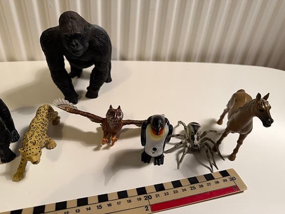 Kvalitativa Djurfigurer Lot – Vilda Djur Gorilla Papo K&M