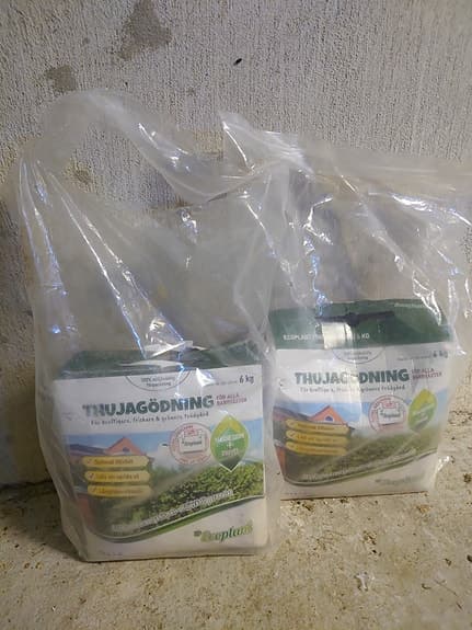 Thuja gödning 6 kg trädgårdsgödsel