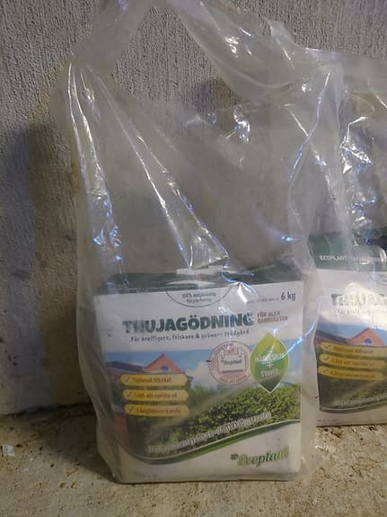 Thuja gödning 6 kg trädgårdsgödsel