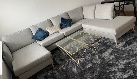 Soffa ljusgrå/grå JYSK