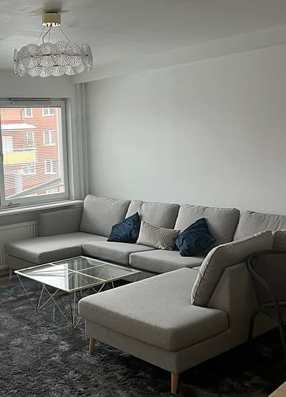 Soffa ljusgrå/grå JYSK