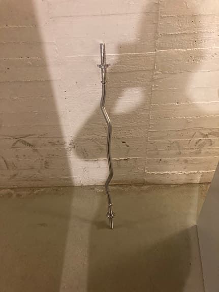 EZ-stång curlstång för styrketräning