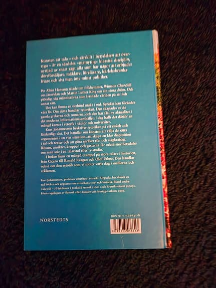 Retorik eller konsten att övertyga – Kurt Johannesson bok