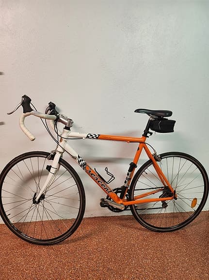 Crescent landsvägscykel 58 cm 28" unisex orange/vit