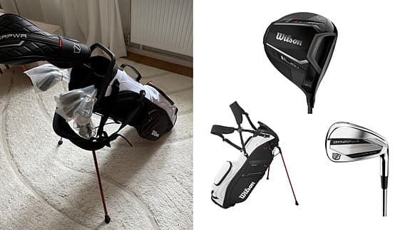 Helt nytt Wilson (oanvänt) 2026-årsmodell golfklubbor och golfbag set.