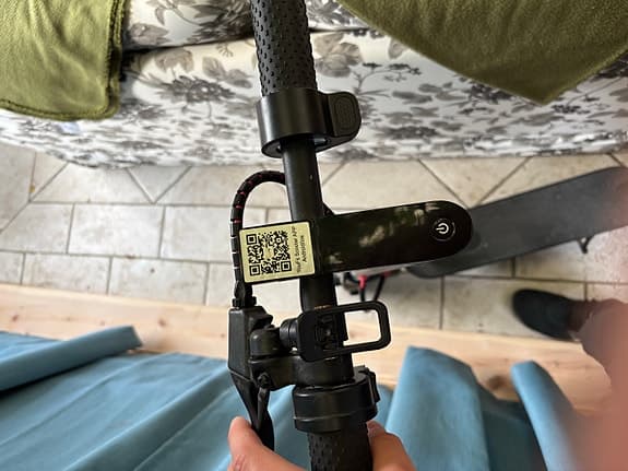 Elsparkcykel svart