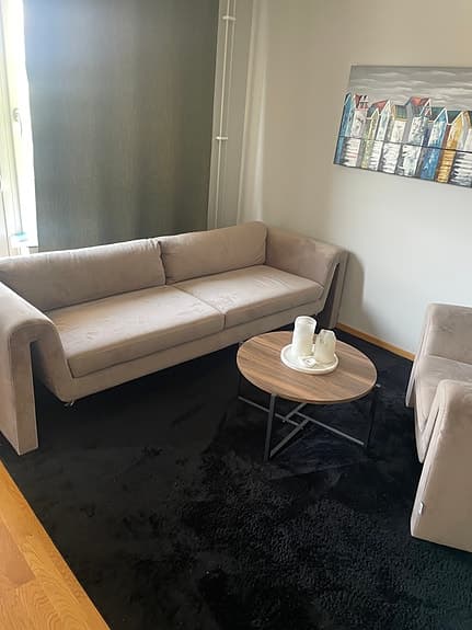 Soffa + fåtölj