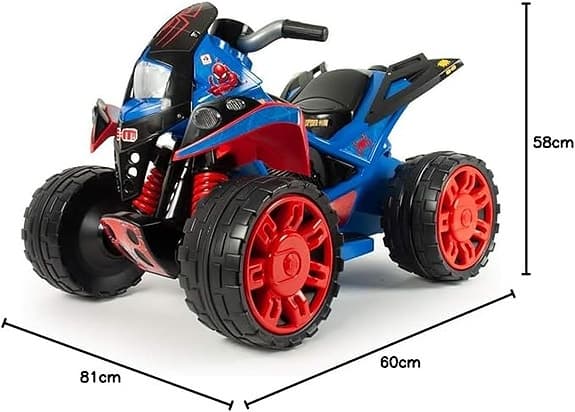 Elektrisk Quad The Beast Spiderman, för Barn från 2 till 4 År