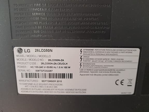 24" LG Platt-TV