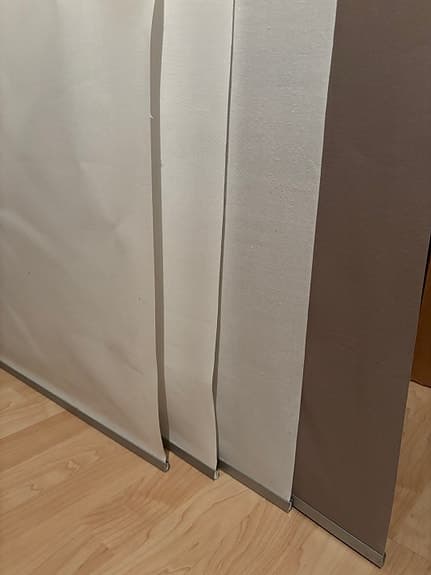 Komplett panelgardinsystem (skena 221 cm + 4 paneler)