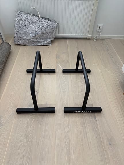 Reko Life parallettes träningsställning svart
