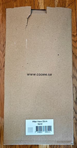 Cooee Design Pillar Vase 32cm Sandfärgad
