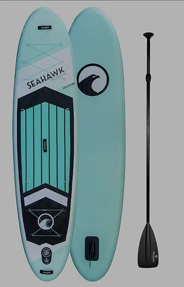 Seahawk SUP-bräda turkos med paddel mm