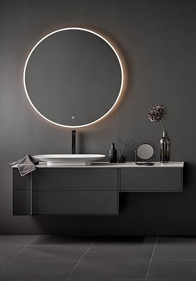 Hafa Store rund badrumsspegel LED 1000 mm