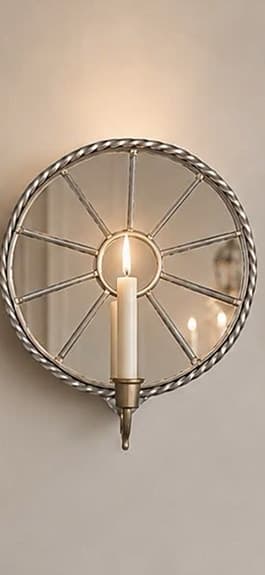 SPEGELLAMPETT, glas/tenn, 1900-tal.
