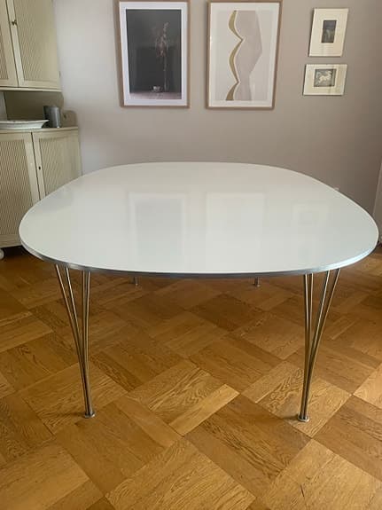 Dansk-Svensk designklassiker, matbord/konf bord "Superellips"