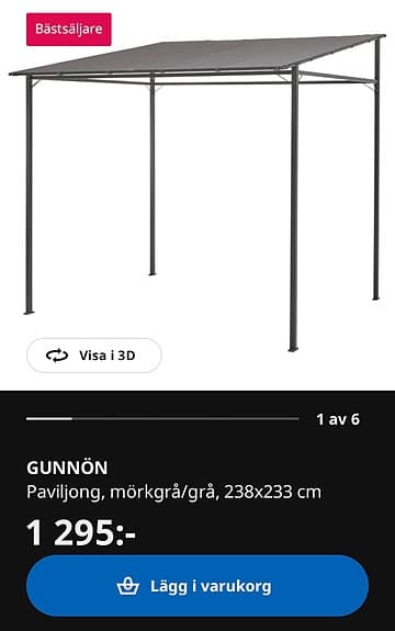 Helt ny paviljong "Gunnön" från IKEA