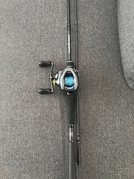 Shimano Curado DC multirulle med Perchzilla Heavy spö