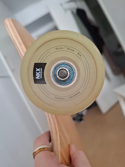 Longboard NKX vit/träfärgad