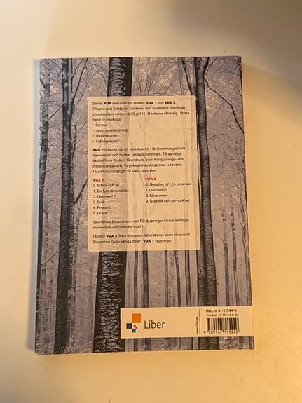 Liber VUX 2 matematikbok för grundläggande vuxenutbildning. NY!