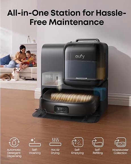 Eufy E28 - robotdammsugare med självtömmande station