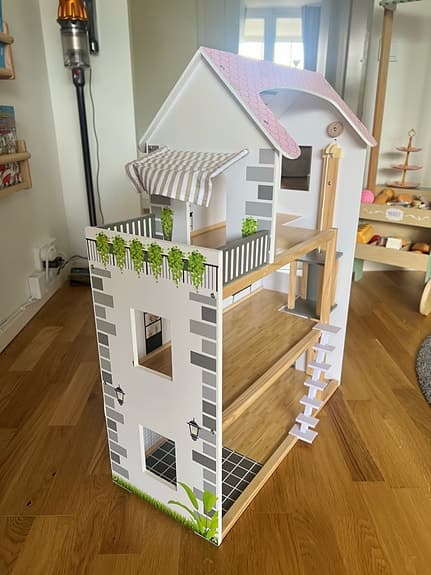 Playtive 3 vånings-Dockhus m. Trappa & Hiss