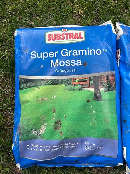 2 st Substral Super Gramino Mossa 6,25 kg.