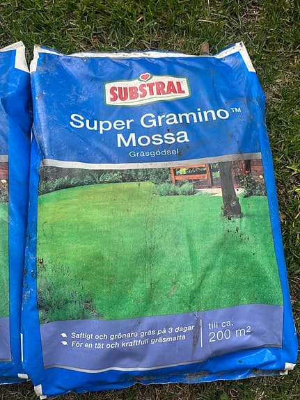 2 st Substral Super Gramino Mossa 6,25 kg.