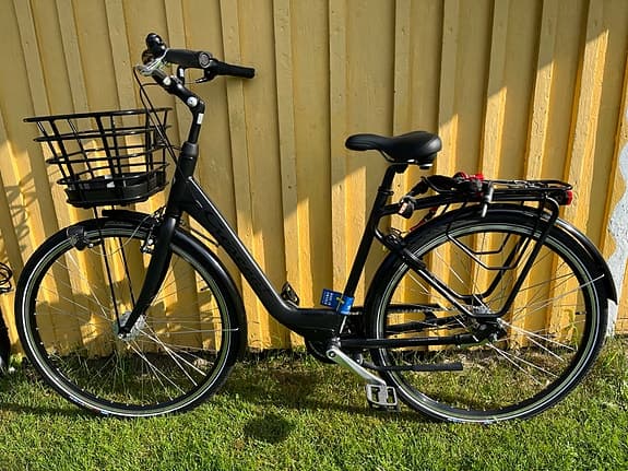 Crescent svart cykel