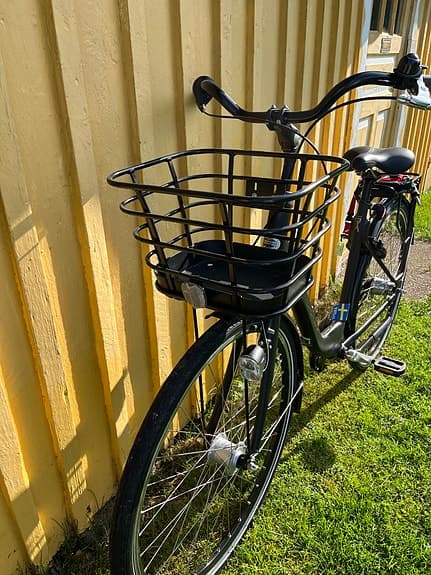 Crescent svart cykel