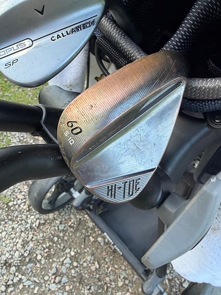Golfset med vagn och bag