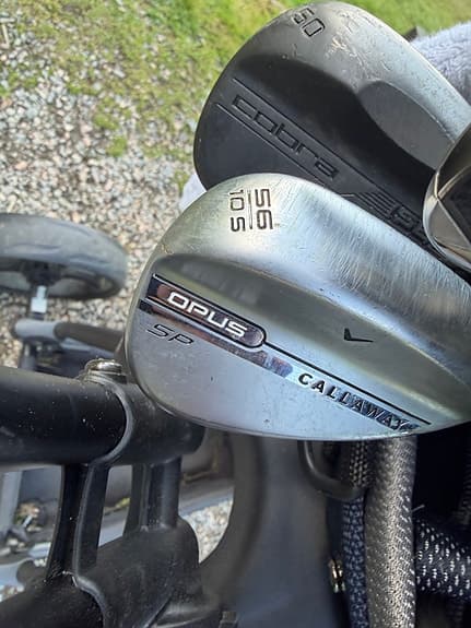 Golfset med vagn och bag
