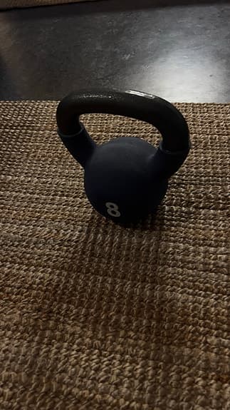 Kettlebell 8 kg och Hantel 3 kg