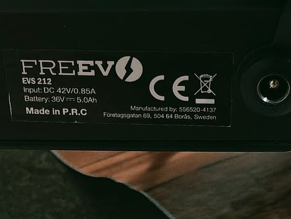 Freev el-sparkcykel svart