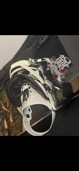 Ride snowboard med bindningar svart/vit