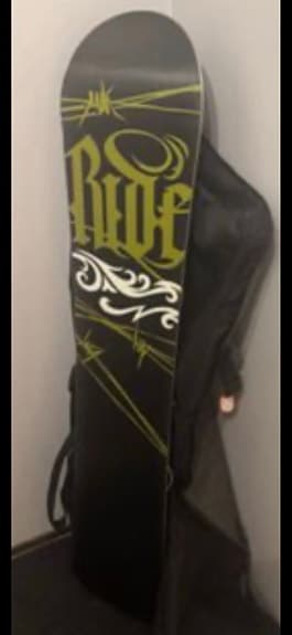 Ride snowboard med bindningar svart/vit