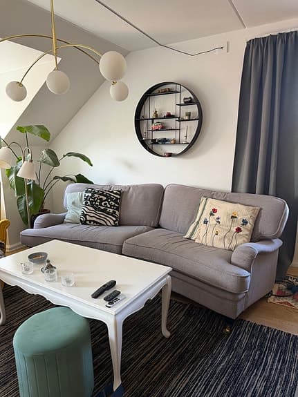 Howard Luxor XL svängd 5-sits soffa