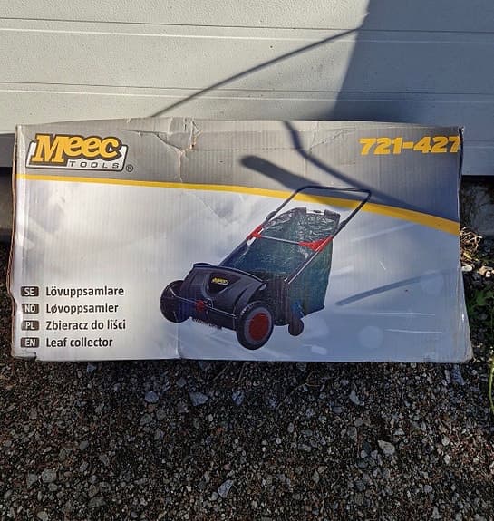 Meectools lövuppsamlare, helt ny i kartong