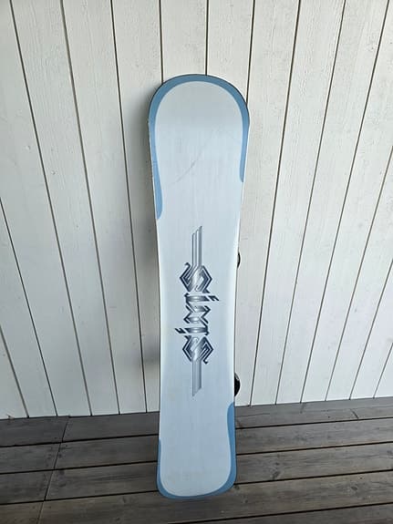 150cm Herr/Ungdom SIMS klassisk Snowboard med fodral - Ljusblå snygg
