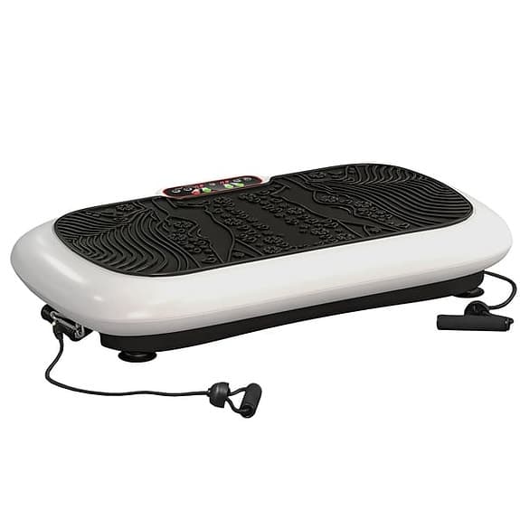 Vibrationsplatta träningsmaskin 73x40 cm vit/svart