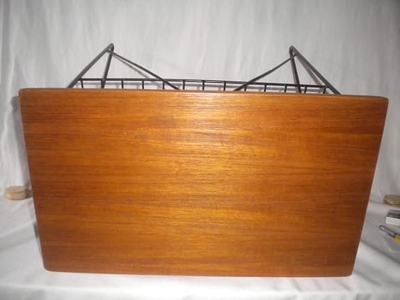 Tidningshylla Tidningsbord Sidobord String & Teak Vintage