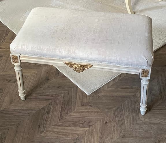 Gustaviansk stil taburett sittbänk pall