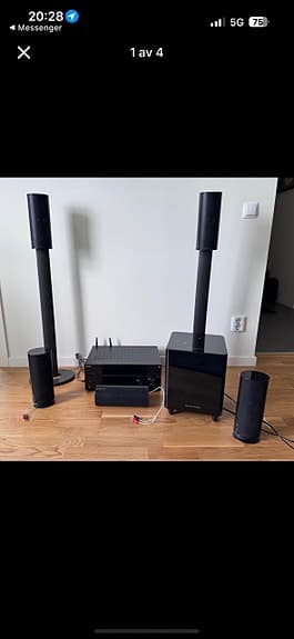 Harman Kardon hkts 60 5.1 surround system med Sony STR-DN1070 förstärkare