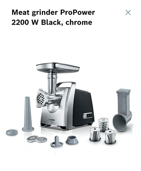 Bosch ProPower Köttkvarn MFW68640 (2200W) - Helt Ny i kartong!