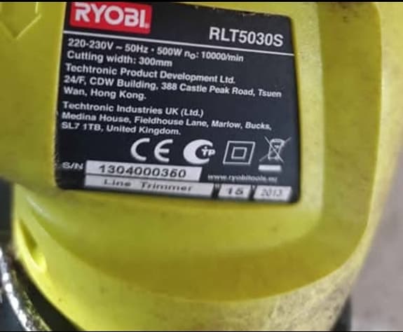 Ryobi elektrisk grästrimmer