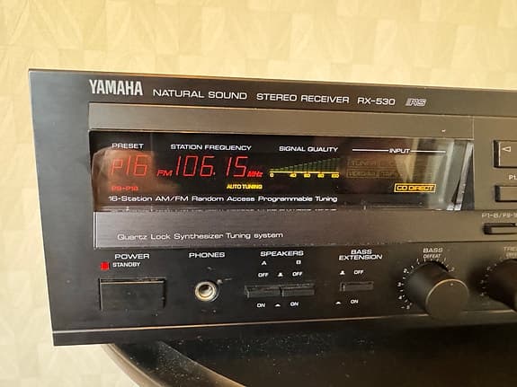 Yamaha Receiver + kassettbandspelare
