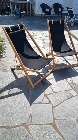skargaarden H55 teak med svart tyg